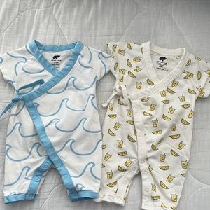 Monica + Andy sweet baby b rompers